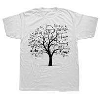 Funny Calculus Algebra Tree Math Teacher Geek T Shirts Graphic Birthday Gifts Streetwear Short Sleeve Style T-shirt Harajuku 4XL gray