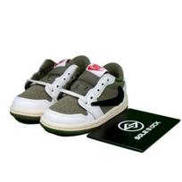 Travis Scott x Air Jordan 1 Low OG SP Medium Olive (TD)DO5441-200 5C-10C EU 27 įvairiaspalvis