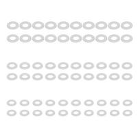 60x White Nylon Shims Door Hinge Spacers Furniture Assembly Parts High Quality For Engineers And Hobbyists Alike