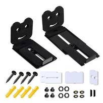 2pcs Adjustable Soundbar Wall Mount Brackets Speaker Wall Stand for Heavy Center Channel, 50KG Capacity Floating Rack