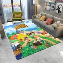 Cartoon Animal Crossing New Horizons Area Rug,Carpet Rug for Living Room Bedroom Sofa Doormat Decor,Kids Play Non-slip Floor Mat 40x60cm(15x23in)
