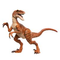 Mattel Jurassic World Hammond Collection Velociraptor Tiger Figure for Kids, Moving Dinosaur Toy, Large, Approximately 7.5 inches Long, Ages 8 and