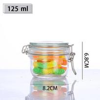 Glass Sealing Jar with Stainless Steel Buckle for Food Storage - Ideal for Tea, Grains, and Cereals in the Kitchen