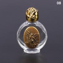 1pc new glass 22Types Of Holy Water Jesus Bottle Religious Cross Bottle Christian Virgin Sculpture Bottle Holy Water Bottle
