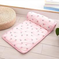 Summer Dog Cooling Mat Breathable Pet Ice Pads Washable Cat Blanket Sofa Small Animal Cold Bed for Dogs And Cats (Pink,S)