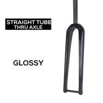 Gravel Fork All Carbon Fiber Road Bicycle Fork Quick Release/ Thru Axle Ultralight Gravel Bike Fork straigh Thruaxle glo