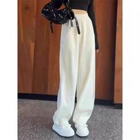 Girls' Spring 2025 Straight-Leg Sweatpants - Casual Wide-Leg Pants for Older Kids 120 cm