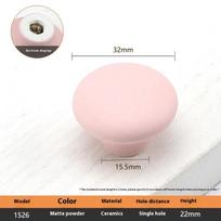 Nordic Style Ceramic Children Room Cabinet Handles Macaron Colorful Round Drawer Knobs And Pulls Children's Furniture Handles