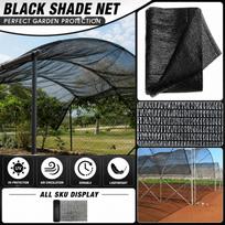 Garden Patio Dustproof Shade Net 4x6 Meters with 20 Tie Straps Durable Protective Covering for Outdoor Use Sunshade Soil Cover One Size