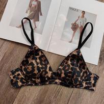 French Satin Seamless Triangle Cup T-Back Bra Set for Large Bust, Wireless & Comfortable 36/80AB