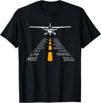 RC Plane Pilot Airport Runway Phonetic Alphabet Small Plane Gift Unisex T-Shirt S