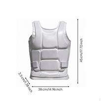 Fighting Arts Chest Protector Secure Fit Sparring Vest with Straps Padded Back Xs