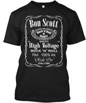 Bon Scott Tee TShirt Gift Size S to 4XL Unisex T-Shirt S