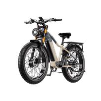 BURCHDA RX50 Dvigubo variklio elektrinis dviratis, 4000W, 48V 20Ah išimama baterija, 64 km/h didžiausias greitis, pilna pakaba, – suaugusiems vairuotojams auksas