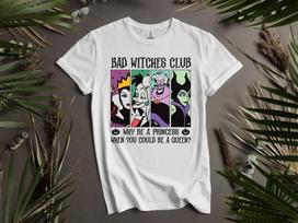 Bad Witches Club Halloween Poster T-shirt T shirt Men Women Unisex Tshirt K913 S
