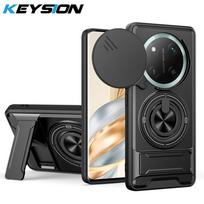 KEYSION Magnetic Phone Case for Honor X9c 5G Slide Camera Protection Upright Kickstand Shockproof Back Cover for Magic 7 Lite 5G for Honor X9c