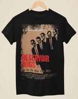 Reservoir Dogs - Filmo plakato įkvėptas unisex juodi marškinėliai Unisex T-shirt L brown