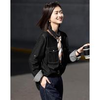 Demana Cloud Oxygen Cotton Urban Lapel Denim Shirt XL
