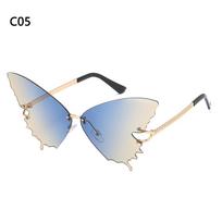 Women Stylish Rimless Sunglasses Diamond Shape True Film Sun Glasses Personality Ladies UV400 Trending Narrow Eyewear Streetwear Quality Other