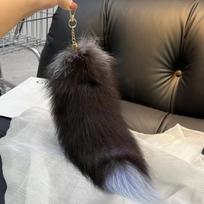 Huge Fluffy Faux Fur Fox Tail Keychain Therian Tail Fox Tail Keychain Fur Pendant Key Chain Keychain Pendant Present for Women Girl