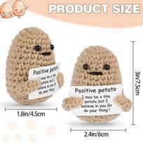 Crochet Custom Dolls Handmade Pocket Hug Animal Positive Plant Bespoke Unique Knitted Doll Plush Toy Gift For The One I Love as picture content