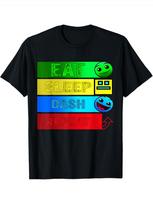 Geometry Dash Gaming TShirt Featuring iconic Dash characters and Level Up suitable for gaming activities and everyday wear S