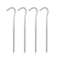 4Pcs Aluminum Tent Stakes Pegs Lightweight Canopy Resistant Hexagon Rod Rustproof Corrosion Stakes Pegs 4pcs