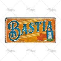 Mfoever Artisian France Ctiy Metal Sign Province License Plate Landmark Travel Car Plate Decorative Tin Plaque Wall Decor Garage Bar Pub (as the picture,6x12inch)