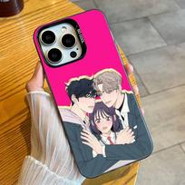Shim Su-ae Aniem O-Operation T-True-Love Phone Case For iPhone 16 17 15 14 12 13 Pro Max Black Candy Matte Shockproof Cover iPhone14Pro
