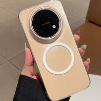 Dėl Huawei Nova 15 Max dėklo Naujas Kietas Magsafe magnetinis Anti-Fall telefono apsauginis dangtelis Nova 15 Max korpusui Atsparus smūgiams buferis Huawei Nova 15 Max juoda