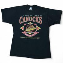 Vintage 1994 Vancouver Canucks NHL Hockey Graphic Faded Single Stitch T-shirt Unisex T-Shirt XL