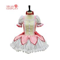 SBluuCosplay Kaname Madoka Cosplay Costume Magica Kaname Dress Kaname Madoka Outfits Halloween Costume Outfit Upgraded XS&Women size
