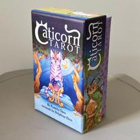 Caticorn Tarot Deck in Rigid Box 12*7cm, 78 Whimsical Watercolor Cat Cards Double-embossed, Indie Deck for Cat Enthusiasts