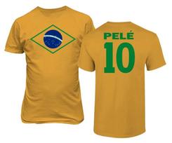 Pele 10 Brazil Soccer GOAT Jersey Style Tribute Unisex T-Shirt XXXXL