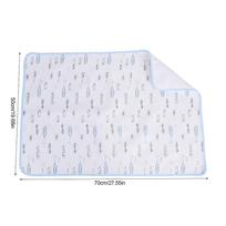 Waterproof Baby Cotton Urine Mat Diaper Nappy Bedding Changing Cover Pad Blue Packed M