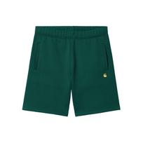 Carhartt WIP SS24 Solid Color Elastic Waist Straight Leg Pocket Casual Shorts Men shorts Green I033669-1YW-XX S