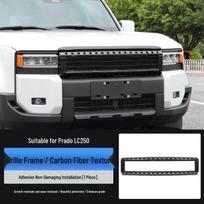 Black Trim Strips for New Prado Grille Frame, LC250 Black Warrior Exterior Decoration