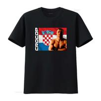 Mirko Crocop Croatian Flag Design T Shirt Hipster High Quality Slightly Soft Versatile Stret M black
