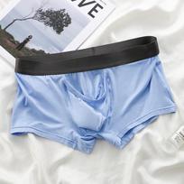 Men's Bamboo Fiber Bullet-Style Pouch Boxer Briefs M