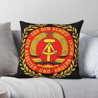 East German National People's Army Pillowcase Polyester Linen Velvet Pattern Zip Decor Pillow Case Bed Cushion Case Wholesale 30X30CM