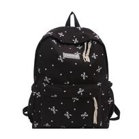 Schoolbag student schoolbag new large-capacity class schoolbag backpack bow travel campus wind backpack women's bag