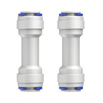 2Pcs 3/8inch Push to Connect Check Valves Straight Quick Connect Check Valves for Water Reverse Osmosis System Enduring 1
