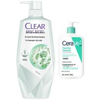 CeraVe Soothing Cleanser & Clear Shampoo Bundle