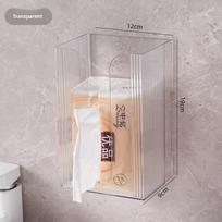 Wall-mounted Tissue Box, Paper Towel Holder, Household Face Towel Storage Box, Toilet and Bathroom Kitchen Hanging Tissue Box Thickened