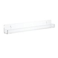 15Inch Clear Wall Shelf, Acrylic Small Floating Shelf for Wall, Home Wall Display Ledges for Storage, Room Decor 1