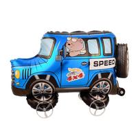 Cartoon Design 4D Balloons Cute Version Aluminum Foil Balloon Balloon Gifts  Photo Props Car Blue