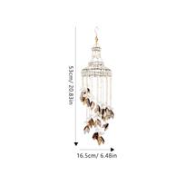 Conch Bell Wind Chime Shell Wind Chime Wall Decoration Hanging Ornament Wind Bell Seashell Bells Home Decor Wind Chimes Gifts 53x16.5 cm