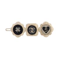 Chanel Metallic Resin Hair Clip Women Hair Accessories Gold AB6696-B06194-ND236 Gold,F