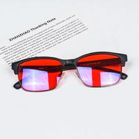 SHINU blue light glasses for better sleep Red lens glasses Anti blue green light red glasses glasses for men good sleep eyewear red