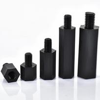 10-50pcs Black/White Nylon Hex Standoff Screw Column Bolt M2 M2.5 M3 M4 M5 M6 PCB Plastic Hexagon Motherboard Bolt Spacing Screw M2 (Thread 6mm)&5mm  (50pcs)
